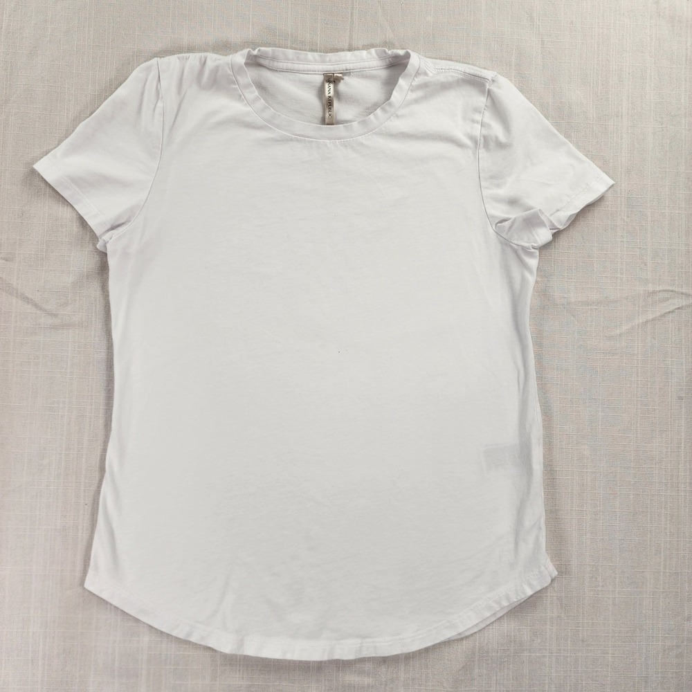 Banana Republic T-Shirt Women XS White Basic Crew Neck‎ Supima Cotton